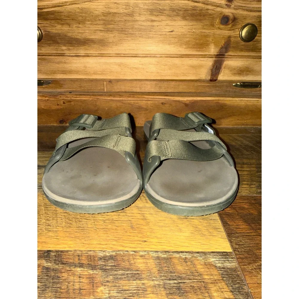 Chaco Mens Chillos Slide Sandal Moss Green JCH107321 Size 9